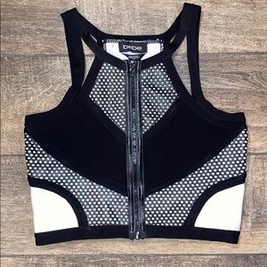 BEBE RACER MESH TANK